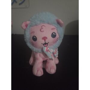 Moriah Elizabeth Lion Plush Baby Leon 6" Stuffed Animal Toy Pink Blue Woolly D21
